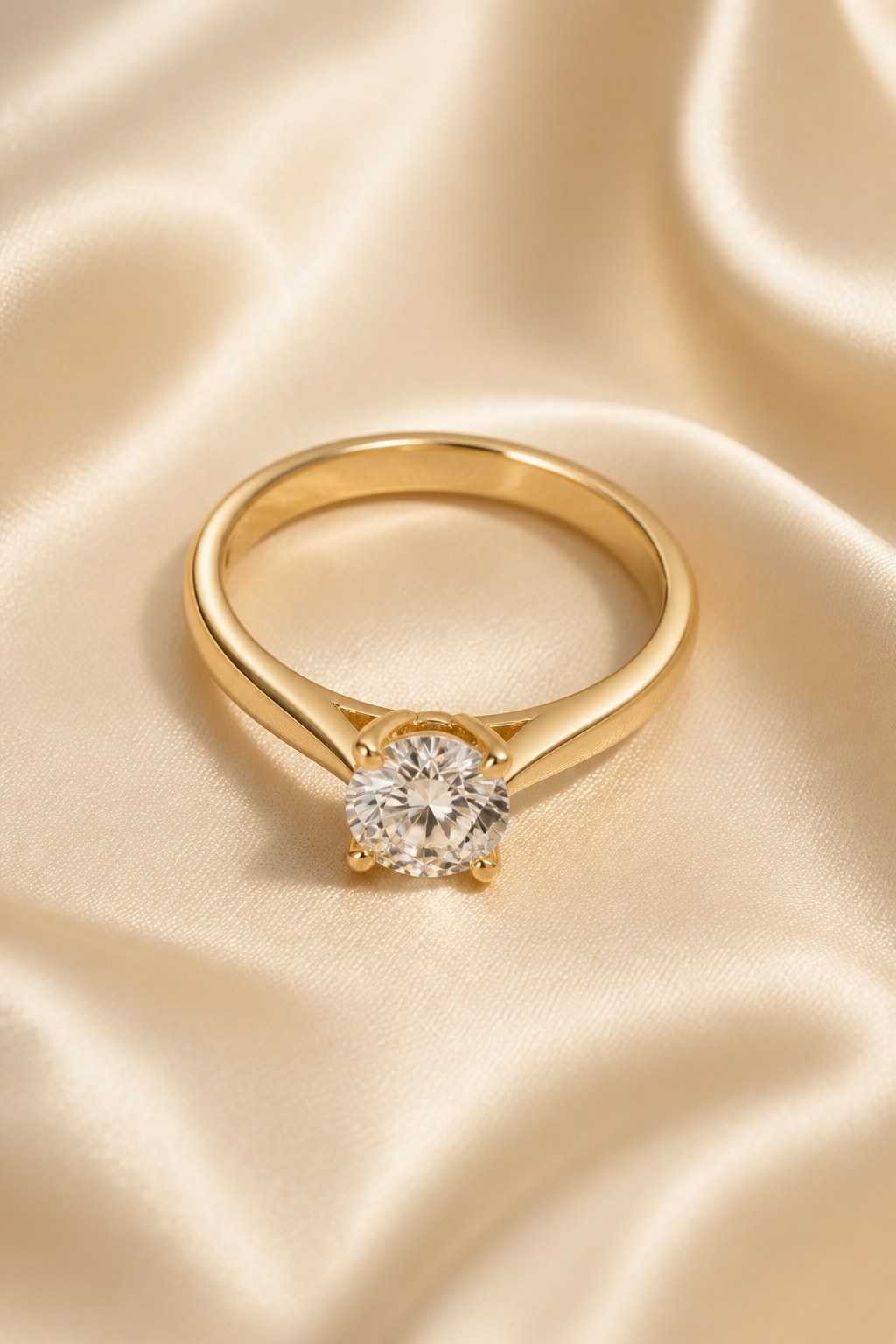 Signature solitaire on ivory